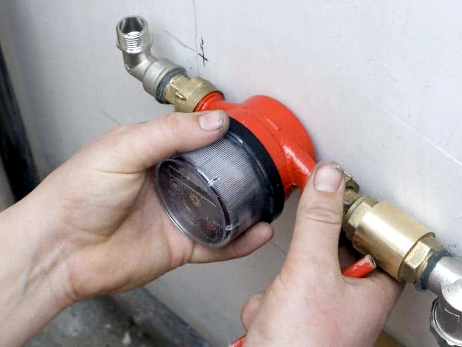 Новый узел учета воды после установки